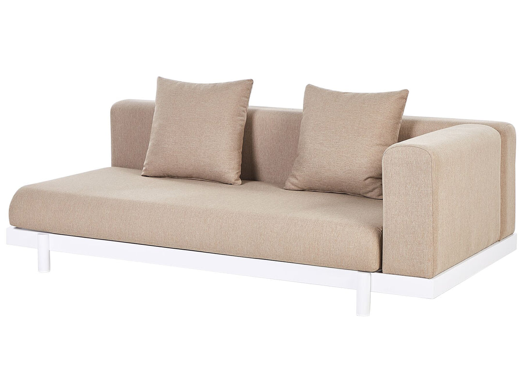 Missanello 5 Seater Lounge Set with Coffee Tables Beige