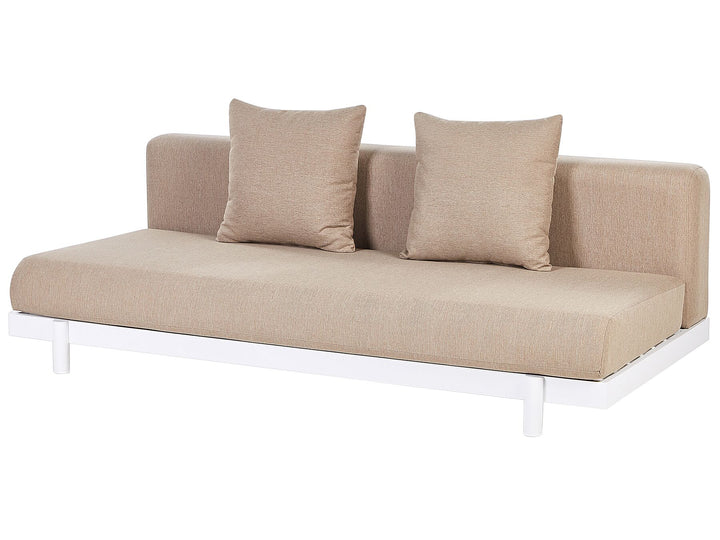 Missanello 5 Seater Lounge Set with Coffee Tables Beige