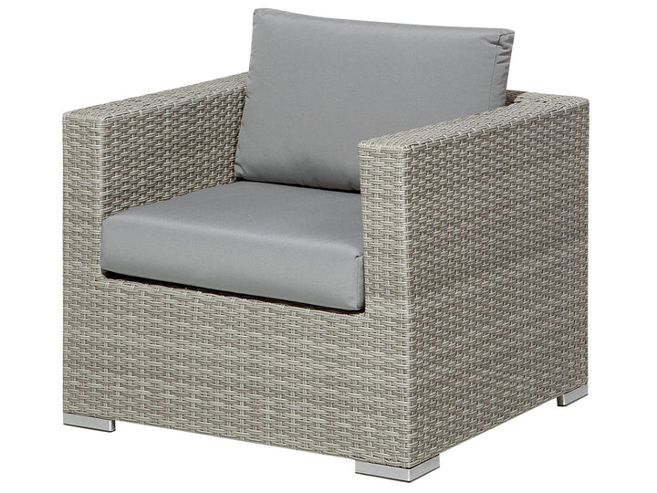 XXL 8 Seater PE Rattan Modular Garden Lounge Set Grey