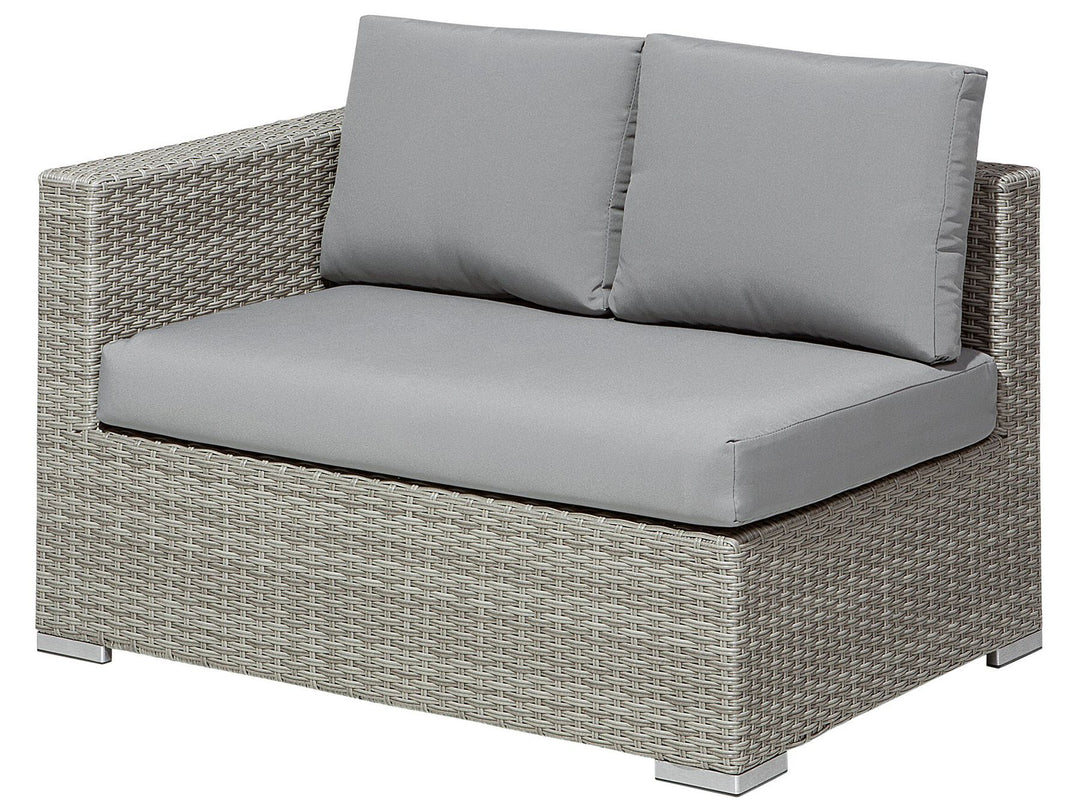 XXL 8 Seater PE Rattan Modular Garden Lounge Set Grey