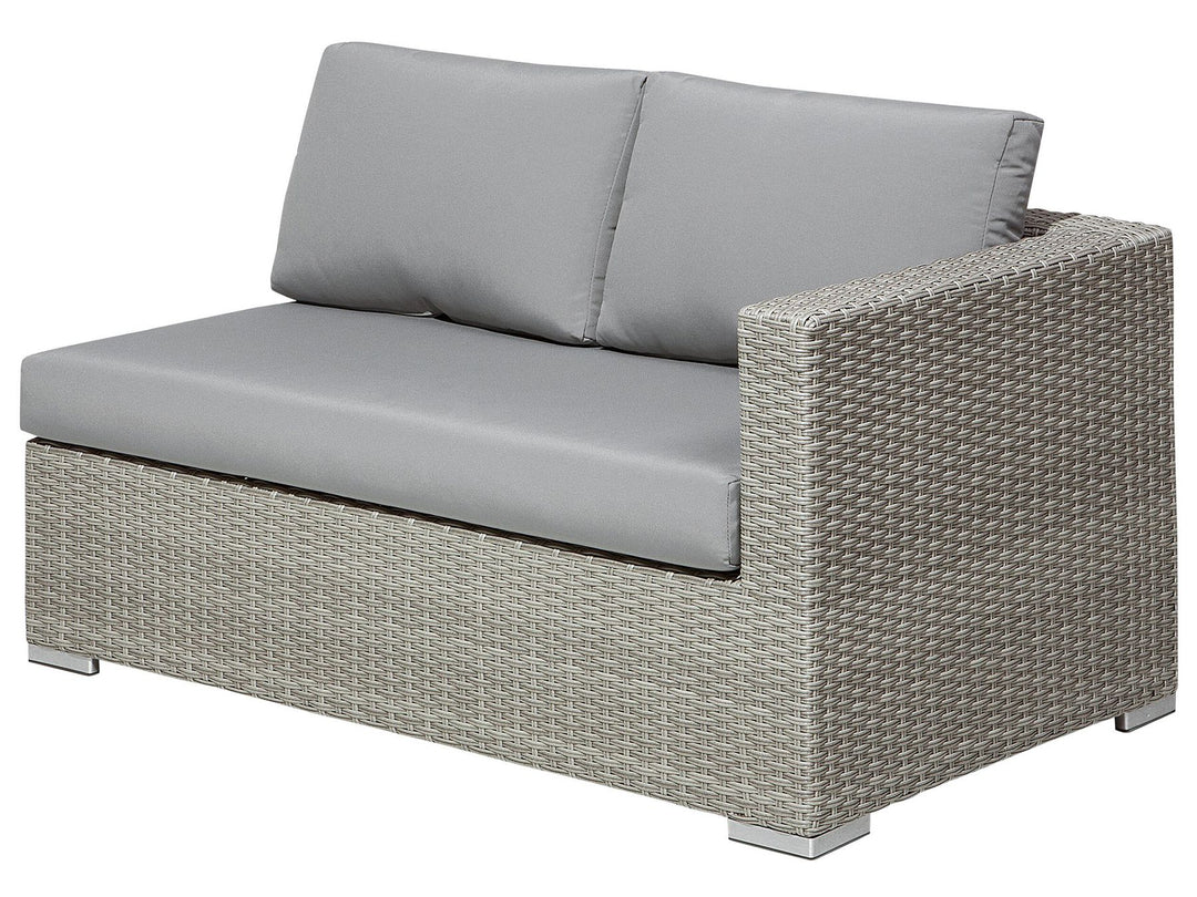 XXL 8 Seater PE Rattan Modular Garden Lounge Set Grey