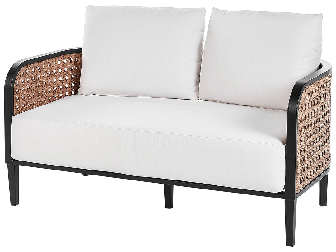 Montefalco 4 Seater Aluminium Garden Lounge Set Off-White