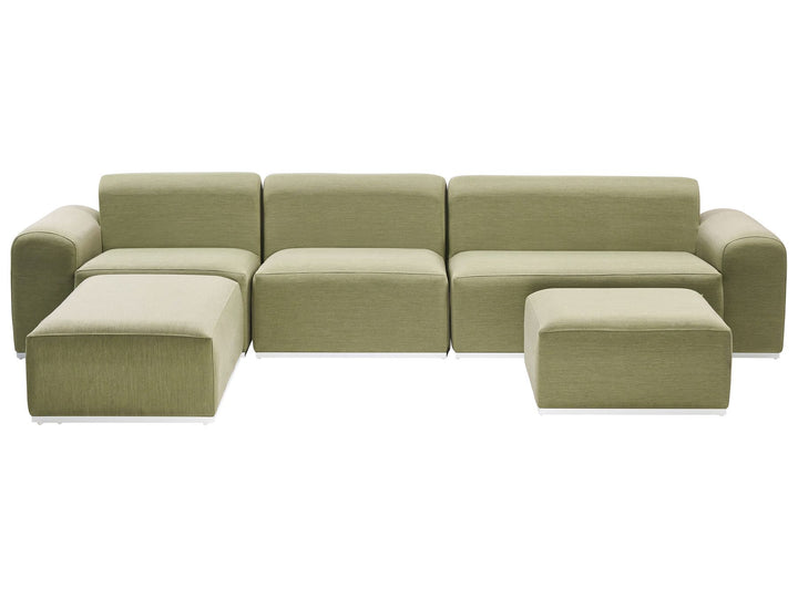 Battifollo 7 Seater Modular Garden Lounge Set Olive Green