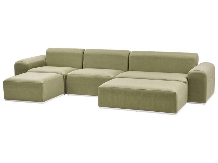 Battifollo 7 Seater Modular Garden Lounge Set Olive Green