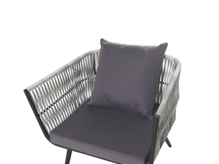 Ragusa 4 Seater PE Rattan Garden Lounge Set Grey