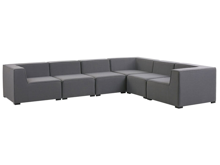 Arezzo Left Hand 7 Seater Modular Garden Corner Lounge Set Grey