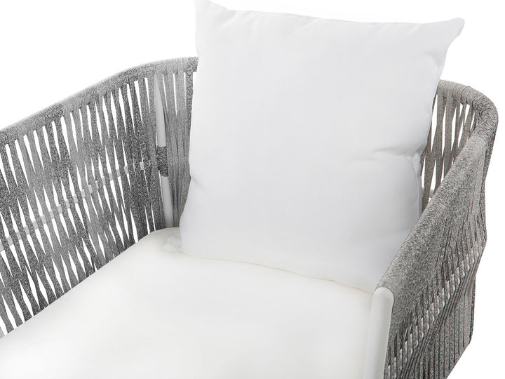 Ragusa 4 Seater PE Rattan Garden Lounge Set Off-White