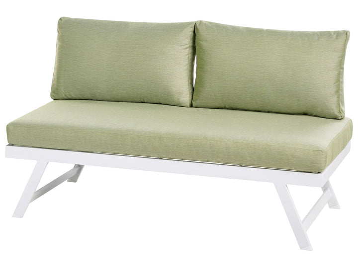 Coccorino 5 Seater Aluminium Garden Corner Sofa Set Green