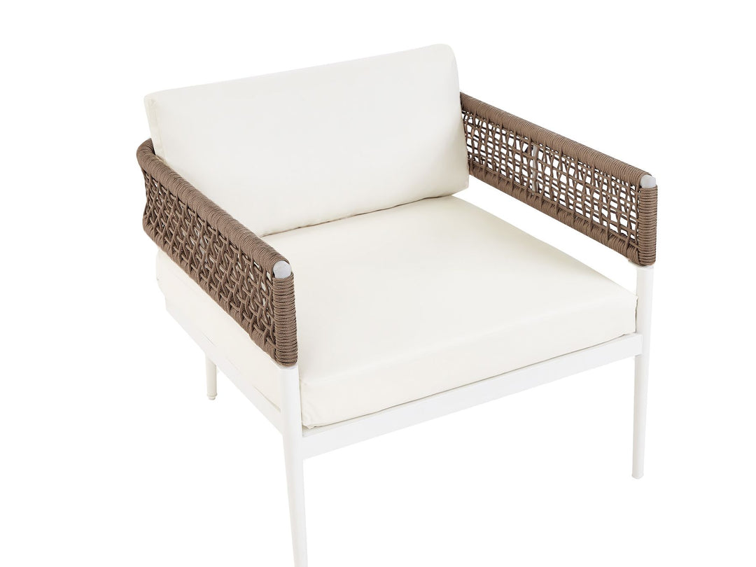 Serla 4 Seater Metal White