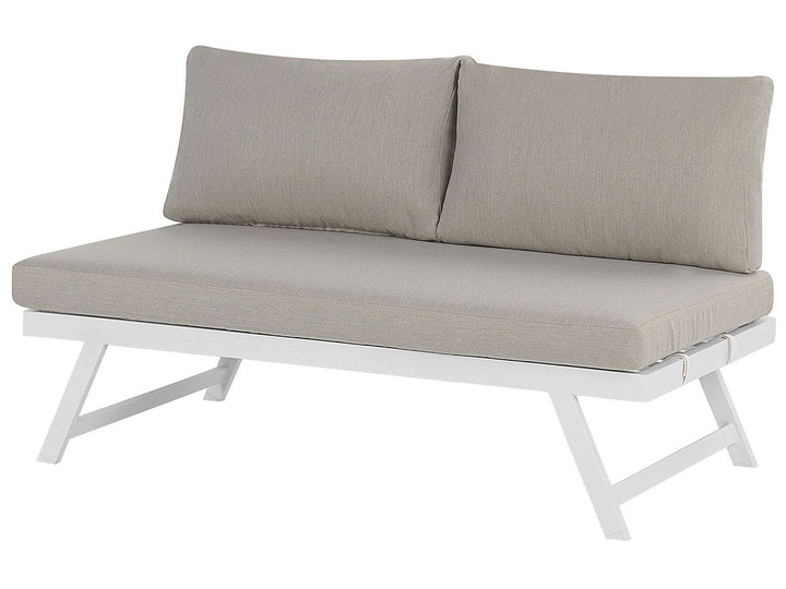 Coccorino 5 Seater Aluminium Garden Corner Lounge Set Taupe