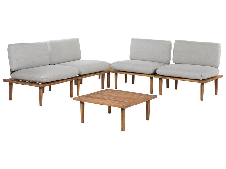 Frascati 4 Seater Certified Acacia Wood Garden Lounge Set Grey