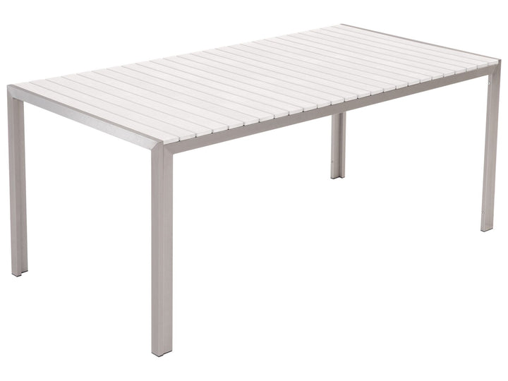 Nardo 6 Seater Aluminium Garden Dining Set White