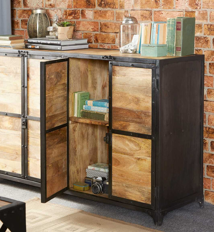 Ascot Large Reclaimed Metal and Wood Sideboard