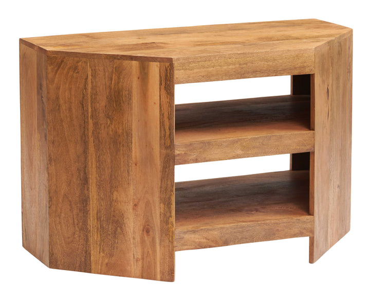 Light Mango Open Corner TV Unit