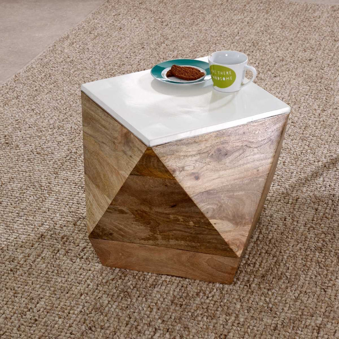 Alfie Side Table Solid Mango Wood