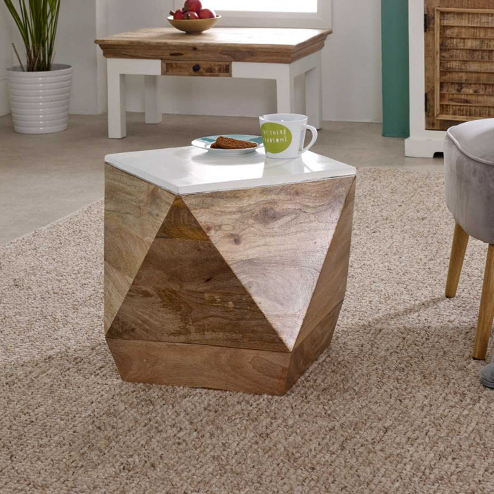 Alfie Side Table Solid Mango Wood