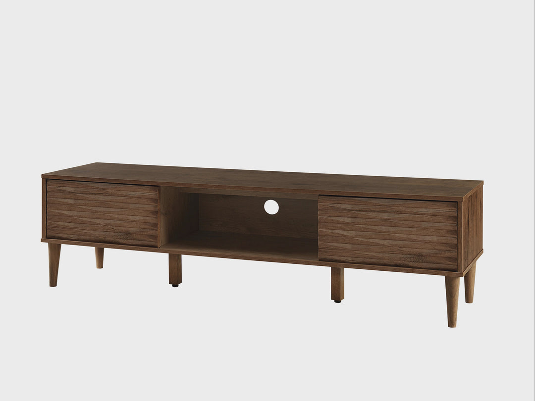 TV Stand Dark Wood Kayan