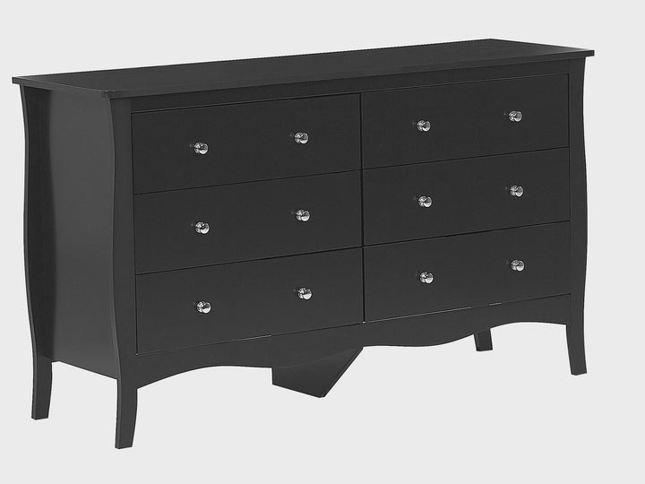 6 Drawer Chest Black Winchester