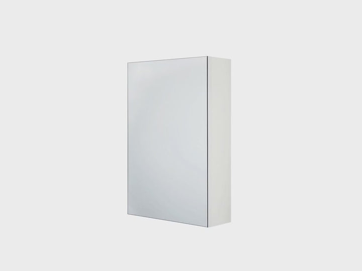 Bathroom Wall Mounted Mirror Cabinet White 40 x 60 cm Primavera