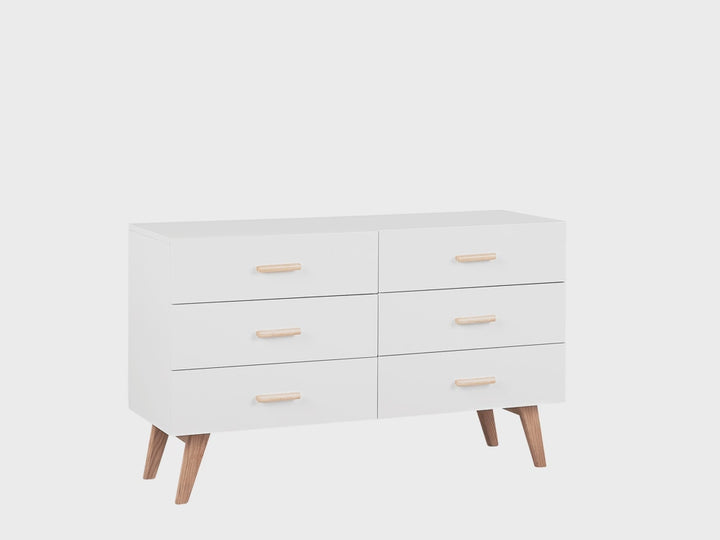 6 Drawer Chest White Newark II