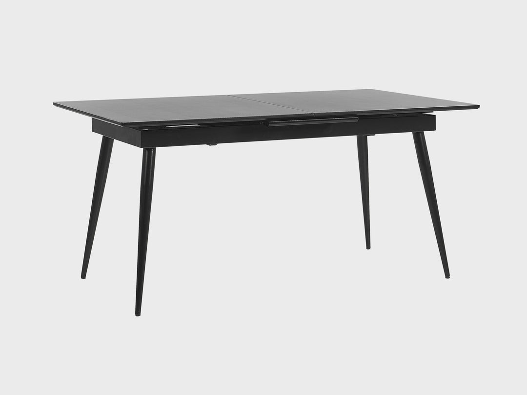 Extending Dining Table 160/200 x 90 cm Black Maldon