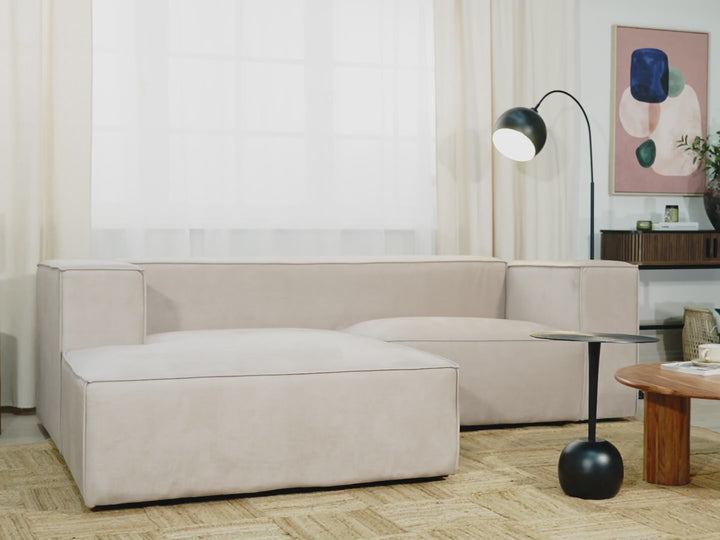 Fabric Sofa Taupe Akranes