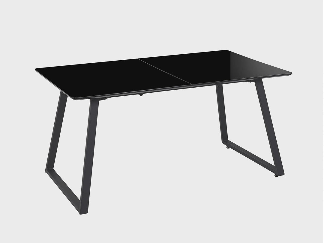 Extending Dining Table Black Makas