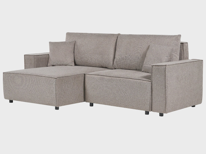 Corner Sofa Taupe Right Hand Karila