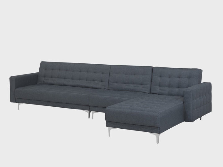 Corner Sofa Left Hand Dark Grey Aberdeen