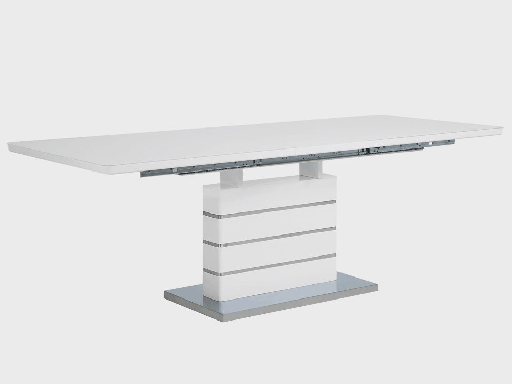 Extending Dining Table 180/220 x 90 cm White Hamler