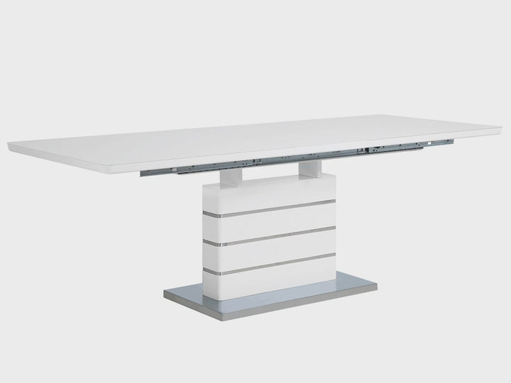 Extending Dining Table 180/220 x 90 cm White Hamler