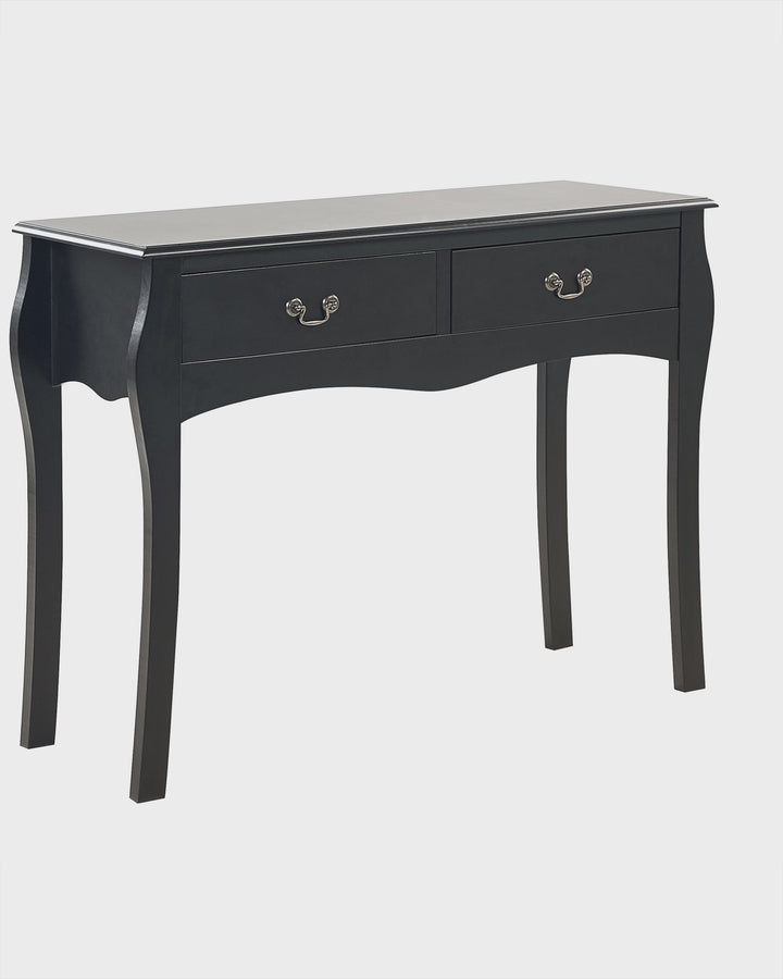 2 Drawer Console Table Black Klawock