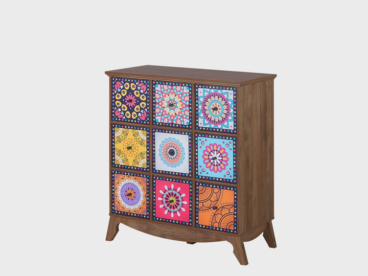 9 Drawer Cabinet Multicolour Kuma