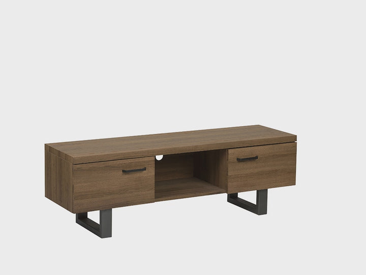 TV Stand Dark Wood Timber