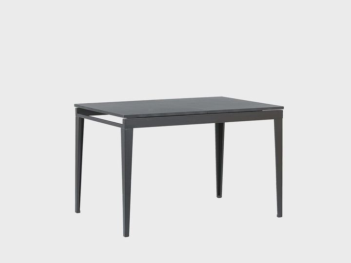 Extending Dining Table 120/160 x 80 cm Black Norley