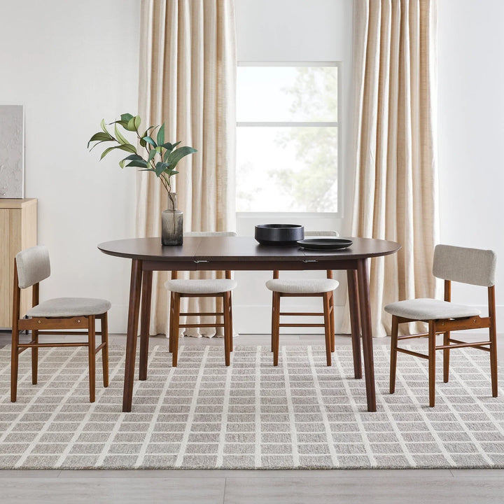 Extension Dining Table Walnut Brooks