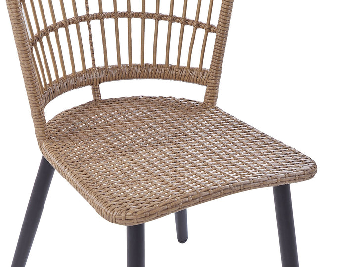 Aliano II 6 Seater PE Rattan Garden Dining Set Beige