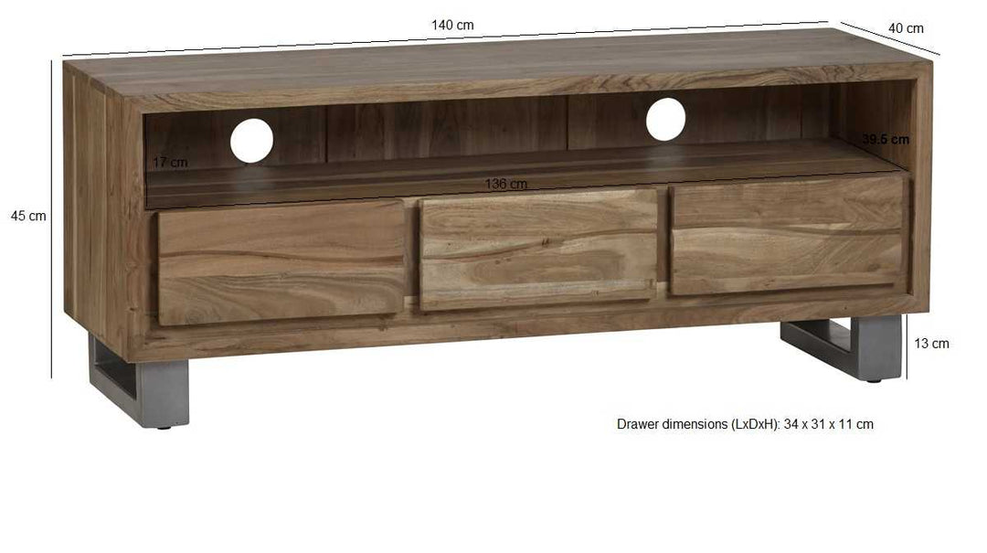 Baltic Live Edge Media Unit