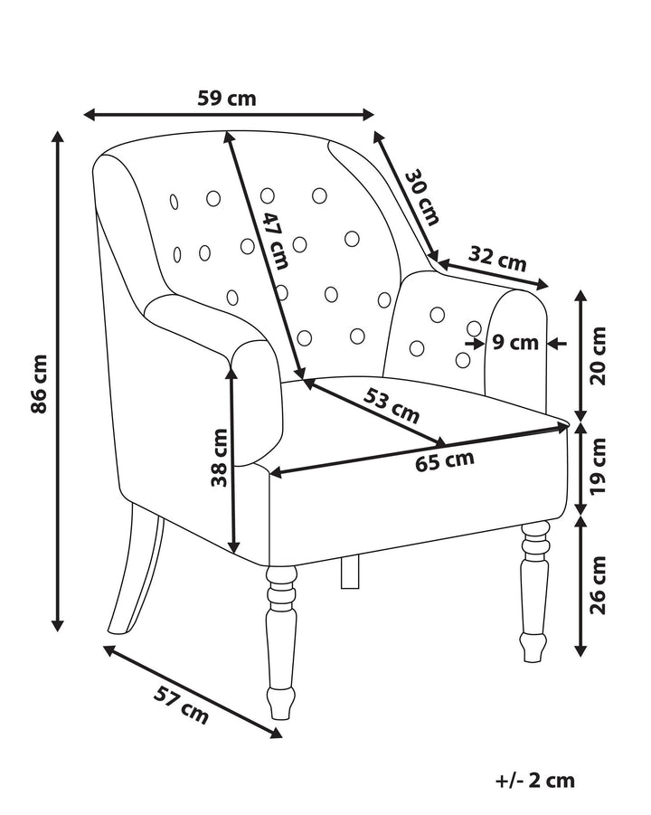 Armchair Multicolour Mandal