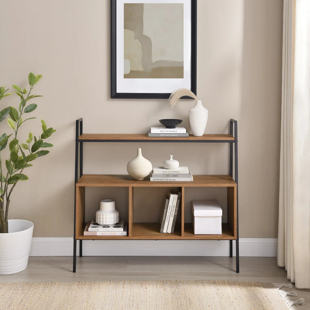 3 Cube Storage Shelf Console Table Cotten