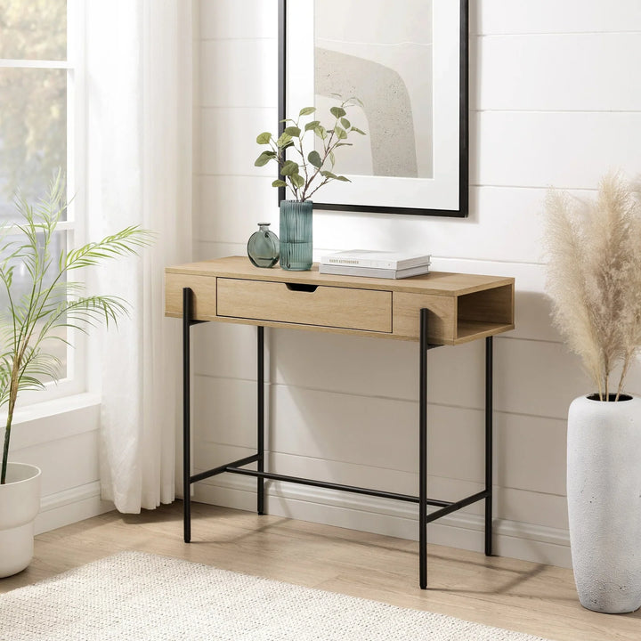 Modern 1 Drawer Console Table Allenville