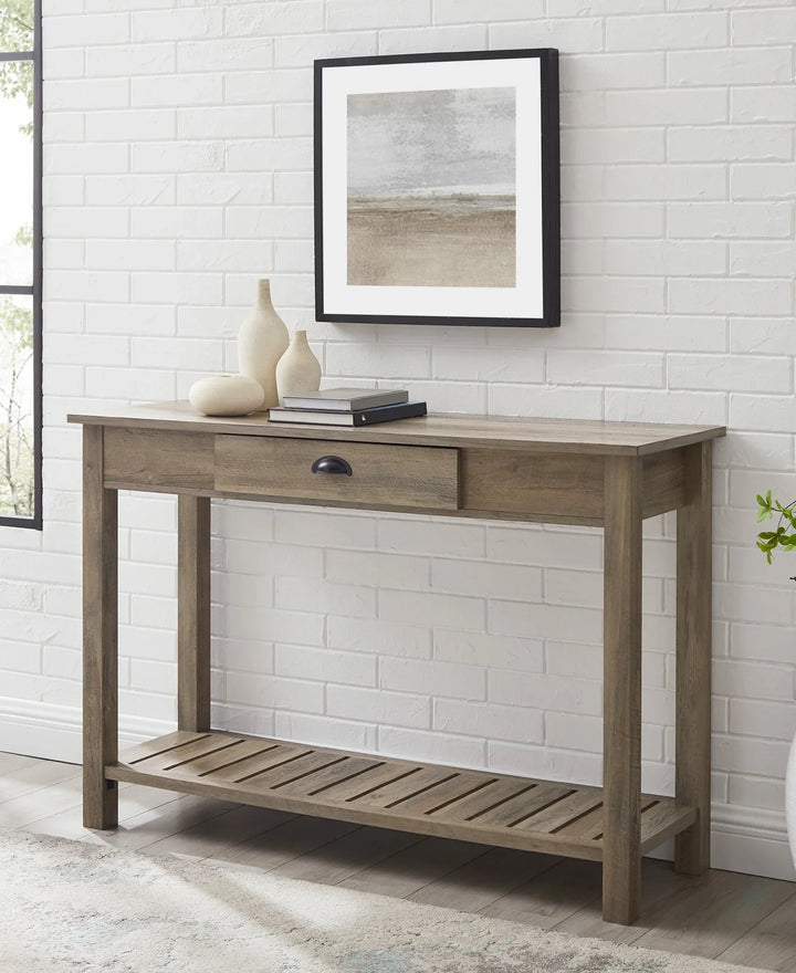 Console Table Grey Wash Amhurst